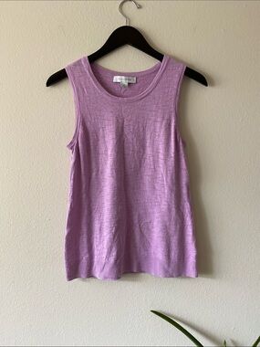 Light Lavender Sleeveless Knit Tank Top